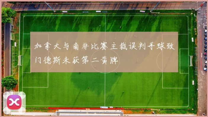 加拿大与南非比赛主裁误判手球致门德斯未获第二黄牌